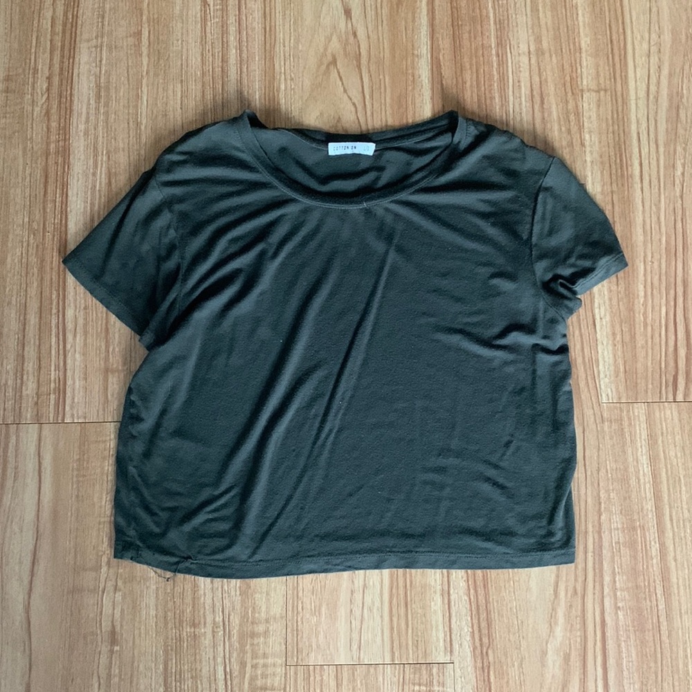 Large green cotton on t shirt